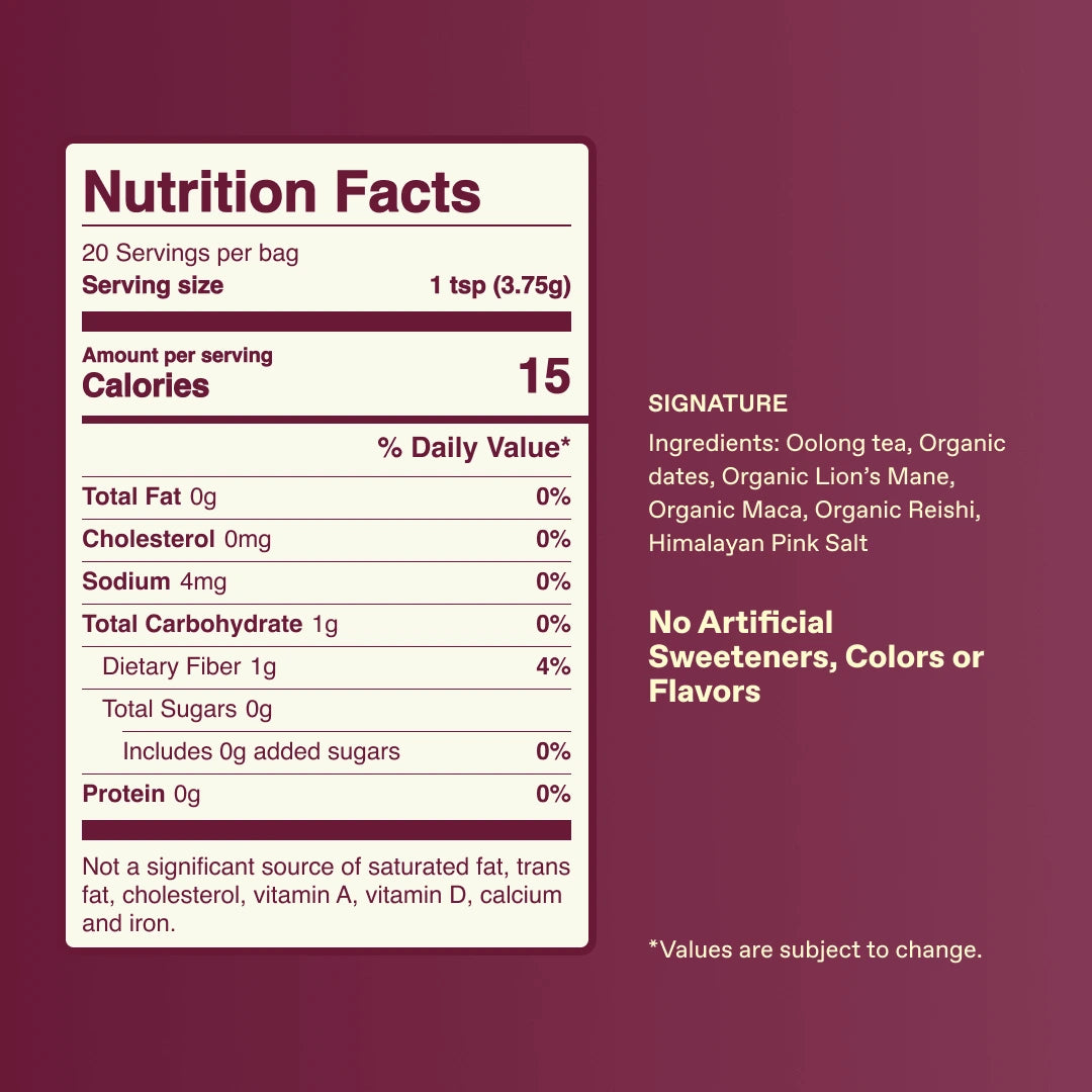 Nutritional Facts